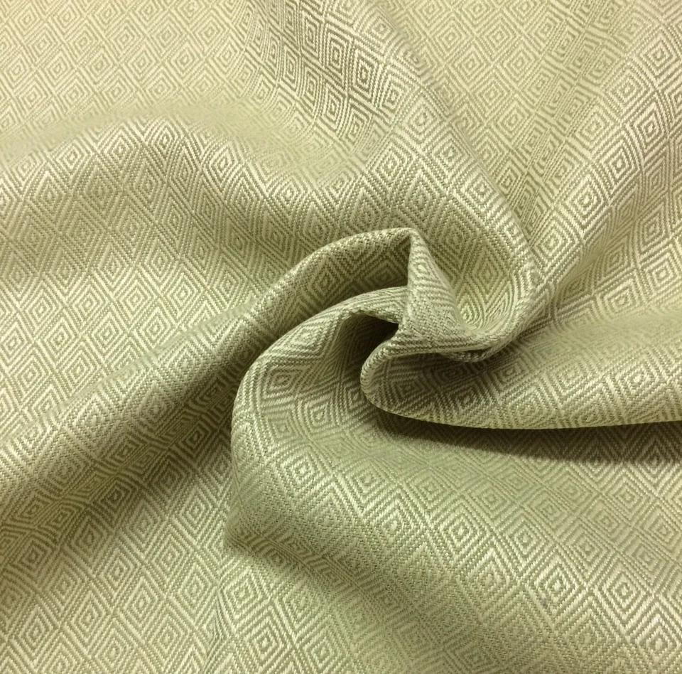 GEOMETRIC DIAMOND LEAF GREEN WOVEN JACQUARD FURNITURE FABRIC BY YARD 54"W - Image 4 of 4