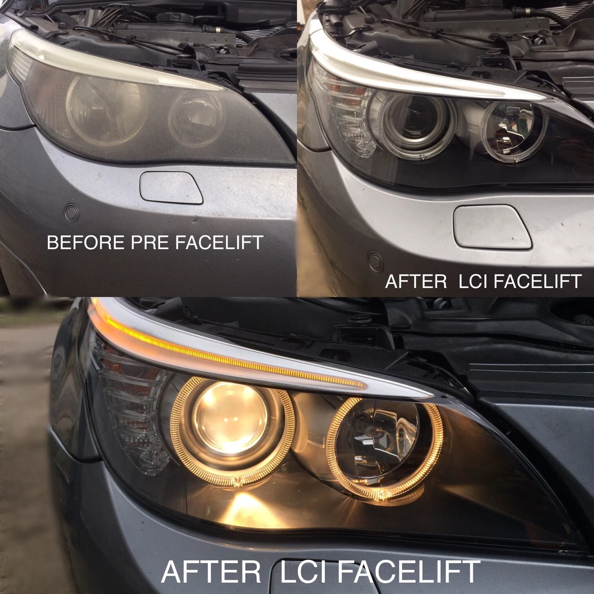 Bmw e60 lci headlights deals