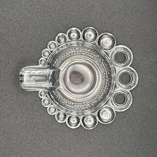 Duncan Miller Ashtray Tear Drop Clear Crystal Glass c.40’s Pennsylvania MINT VTG - Picture 6 of 12