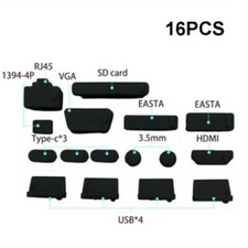 Silicone Laptop Dust Plug Set for PC Ports & Interfaces,