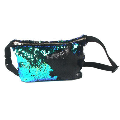 Modische kreative Pailletten Umhängetasche Hüfttasche Bauchtasche Make-up Taschen für Frauen