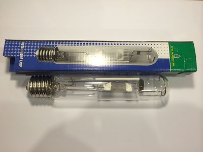 PREMIUM LANGLEBIGE METALLDAMPF RÖHRENLAMPE 250W E40 KAPPE 4000K KALTWEISS VERSTECKT