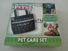 Pet Care Set with Treat Bag, Charms, Iron-On transfers and more - New / Sealed