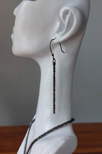 La Barca Criss Cross Ohrhänger Silber (rutheniert) von Alexander Sternen, neu!