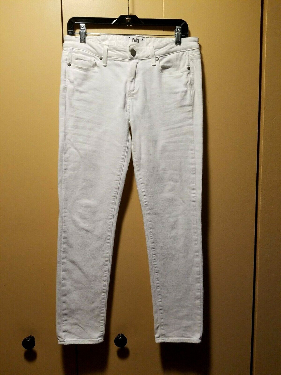 Paige Jeans Women's sz 29 White Skyline Ankle Peg Made in the USA