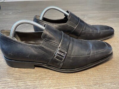 Bruno Magli Mens Black Loafers & Slip Ons Penny Shoes Black  display picture 1