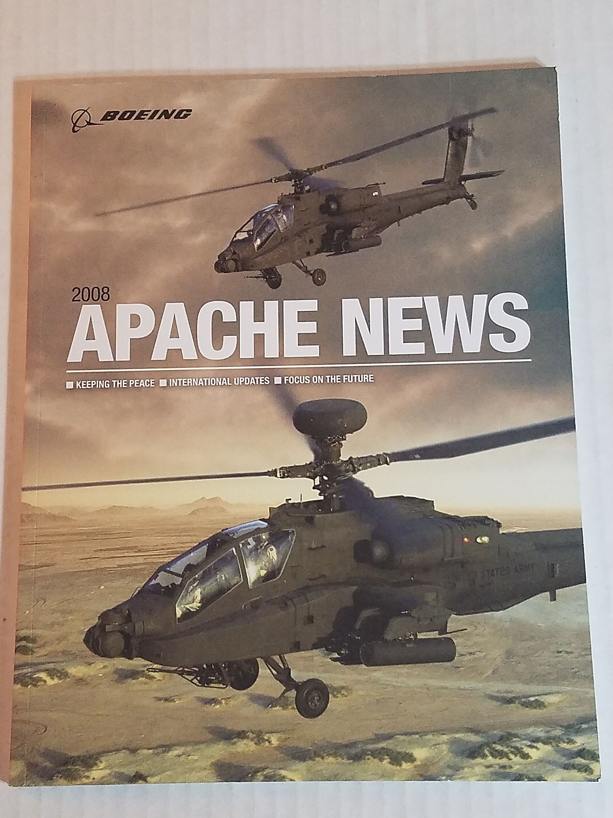 Boeing Apache News 2008 / 66 Pages Helicopter Booklet Army Military