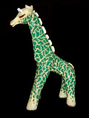 VINTAGE California Pottery Giraffe Figurine 11'' Miriam Moss 1940's Made in USA