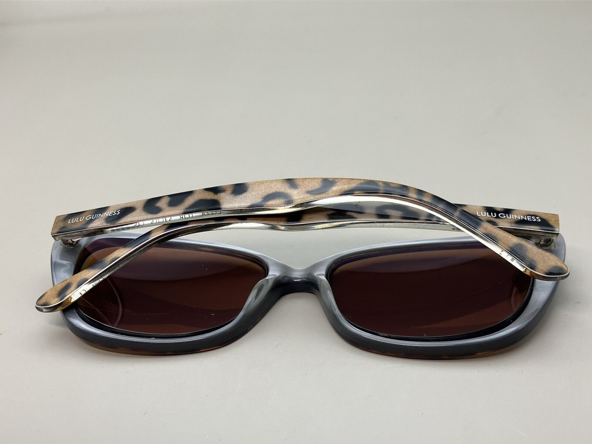 Lulu Guinness LG74 Tortoise Shell Cat-Eye Sunglasses With Case & Cleaning Cloth Lulu Guinness Eyeglasses Frame LG74 TOR Tortoise Cat Eye  main image 4