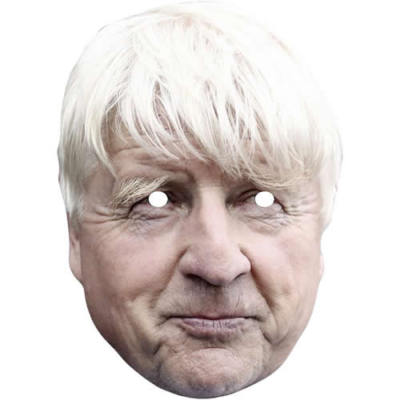 Stanley Johnson Politiker Promi Karte Gesichtsmaske - Ready To Wear Kostüm