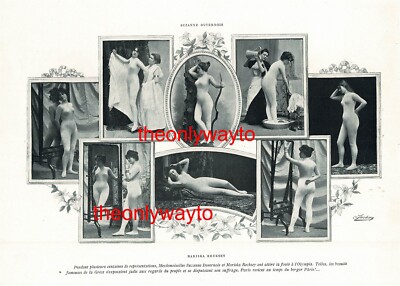 S Duvernois, M Recksey (More On Reverse), Risqué Book Illustration (Print), 1910