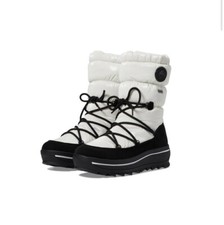 New Pajar CANADA Women Taya High Boot White Insulated Eu 36 Us 5.5 Leather / Nyl