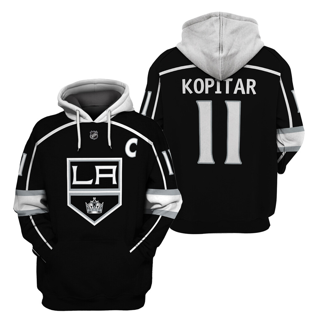LOS ANGELES KINGS Anze Kopitar 11 Hoodie, Black Christmas Gift For