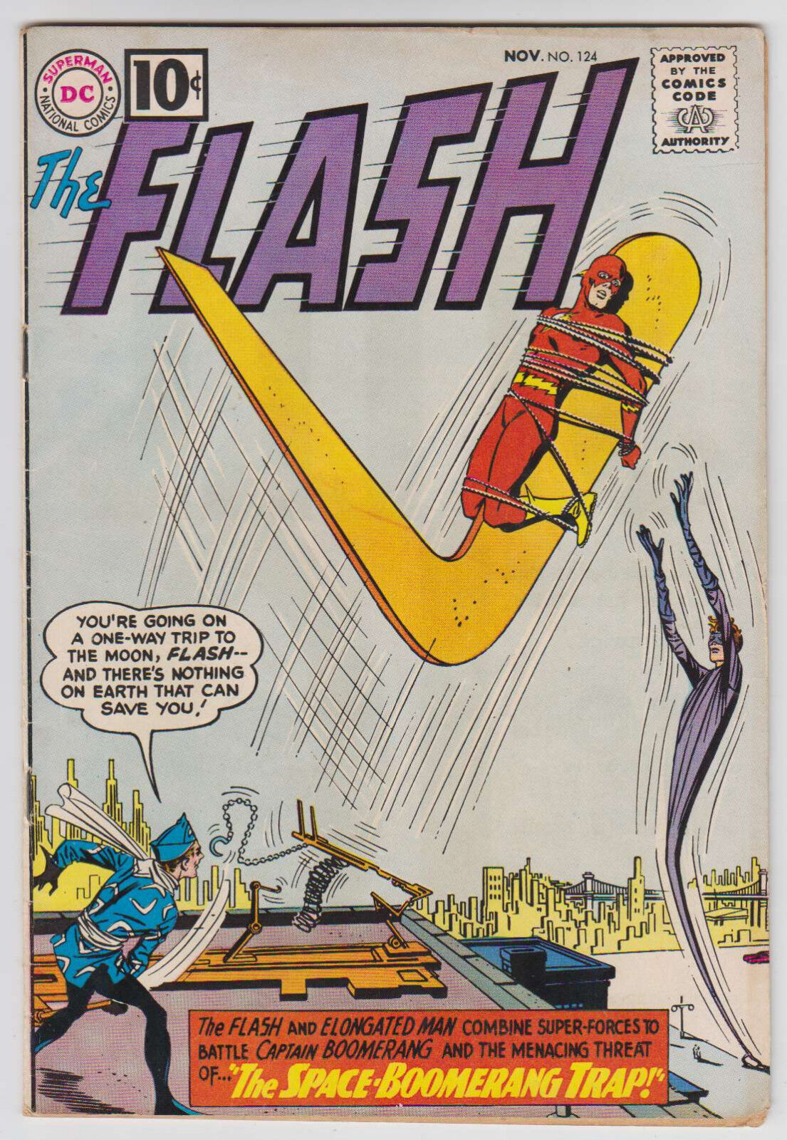 L7446: The Flash #124, Vol 1, VG F Condition Zaskakująca wyjątkowa wartość, popularność