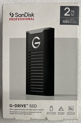 NEW SanDisk Professional 2TB G-DRIVE SSD SDPS11A-002T-GBANB