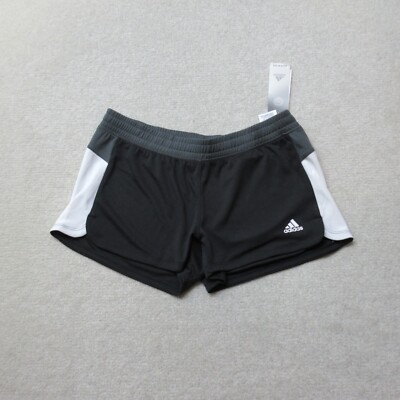 Adidas Shorts Damen Medium M schwarz Sportswear Trefoil Baumwollmischung Trikot neu mit Etikett