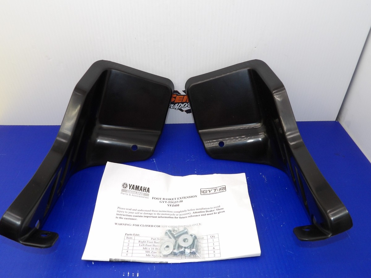 Yamaha Raptor 700 GYTR Footwell Extensions ATV-1AS57-00-01 | eBay