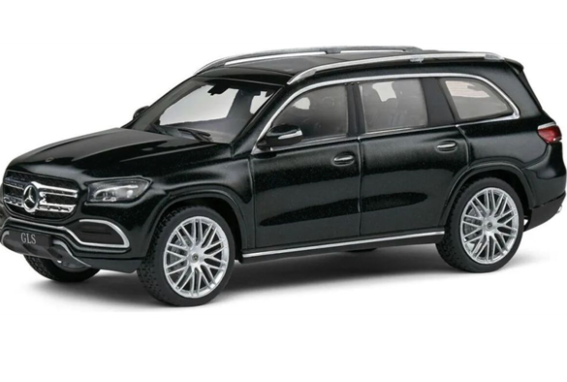 SOLIDO Mercedes Benz GLS with AMG Wheels, Metallic Dark Green, 1:43 scale.