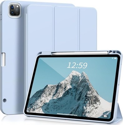 Case for iPad Pro 11 Inch 4th/3rd Generation, Soft Slim PU Cover with Pencil Hol
