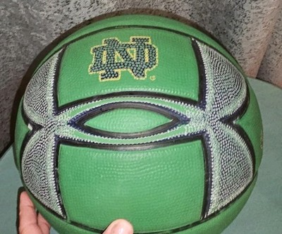 Under Armour UA GripSkin Notre Dame Basketball Official Size Green NCAA Ball