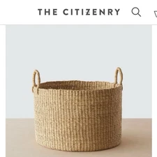 🆕 The Citizenry $259 BOLGA FLOOR BASKET- Large (1 Piece)