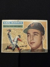 1956 TOPPS BASEBALL CARD #91 GAIL HARRIS WB