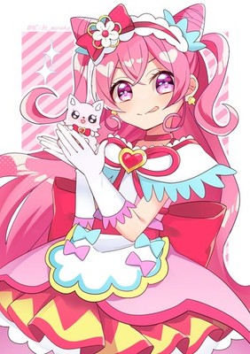 Anime girls delicious party pretty cure nagomi yui Custom Gaming 11x17 Poster