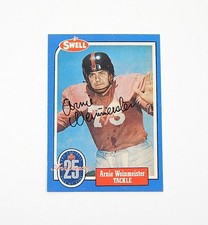 1988 Swell Football Greats Arnie Weinmeister #125 Signed On Card Auto