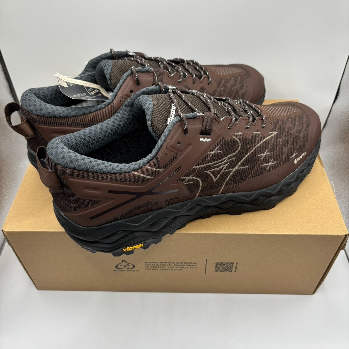 MIZUNO WAVE MUJIN LS GTX D1GA250104 Dark Brown/Brown Men