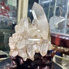 18.33LB  Large Natural Clear White Quartz Crystal Cluster Rough Healing Specimen