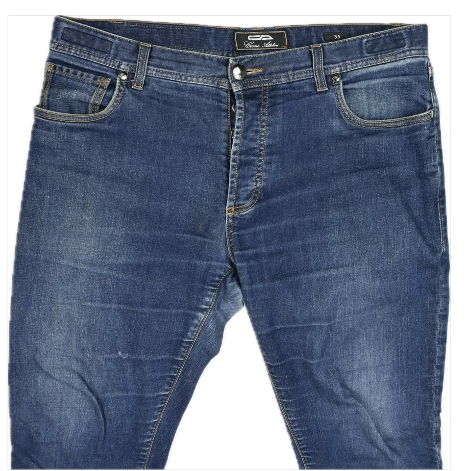 Cesare Attolini Men's Button Fly 101 Denim Jeans Size 35 - Image 3 of 4