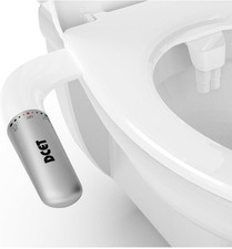 Ultra Slim Bidet Attachment Toilet Dual Nozzle Adjustable Pressure White