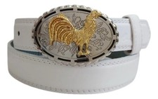 KIDS Mexican Rooster Chicken Charro Cowboy Belt Buckle Vaquero Made In Mexico