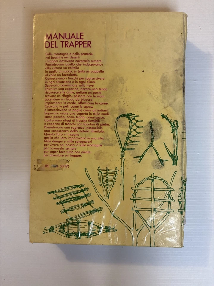 Manuale del trapper A. Mercanti Longanesi Condizioni accettabili - Immagine 4 di 4