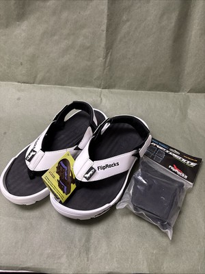 Men s Size 10-11 FlipRocks Extreme Flip Flops W/water Trekker Grip Pads