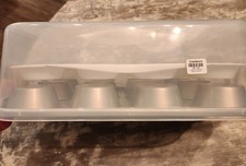 Soporte para cupcakes, 2 niveles, de caja y barril, tiene capacidad para 24 cupcakes
