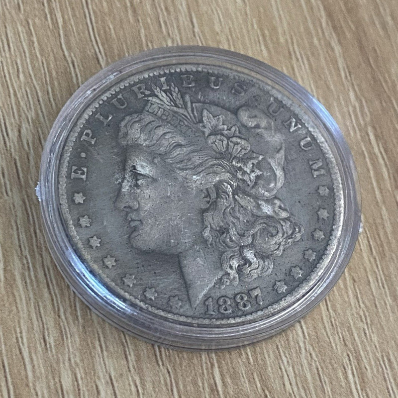 1887 Morgan Silver Dollar $1 Philadelphia Mint Business Strike 90% Silver (.900)