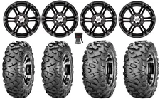 ITP SS212 14" Wheels Black 29" BigHorn Tires Textron Wildcat XX