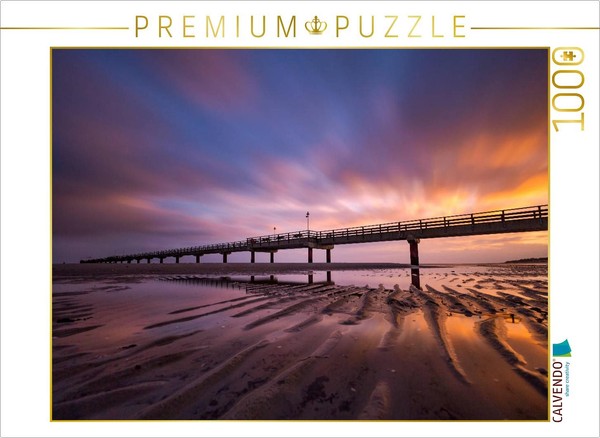 Calvendo Puzzle The Prerow Pier At Sunrise | 1000 Pieces, Finished Size 25.2 × 1-image