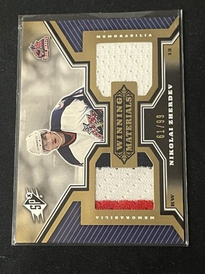 2005-06 SPx - Winning Materials Nikolai Zherdev #WM-NZ Gold /99 (MEM) 2 Color
