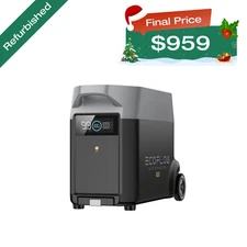 EcoFlow DELTA Pro Generator Extra Battery 3600Wh LFP Certified Refurbished