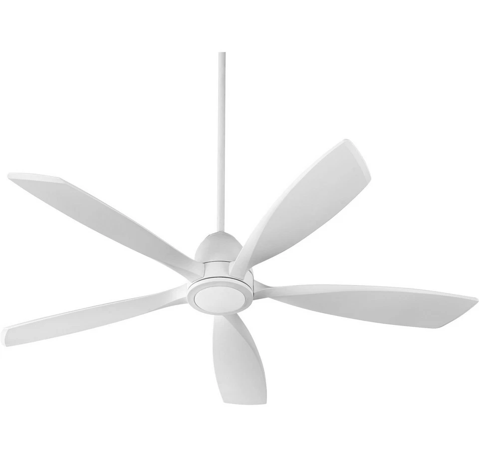 Quorum 66565-8 Holt 56" 5-Blade LED Indoor Ceiling Fan in Studio White - Image 2 of 2