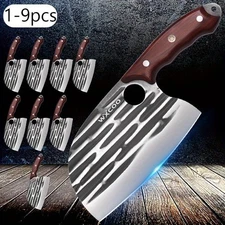 12-Piece Stainless Steel Knife Set for Kitchen Cooking W/Sheath