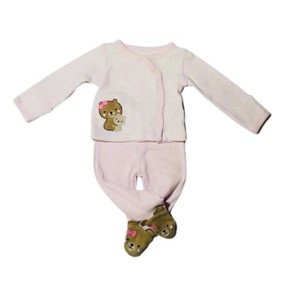 🔺SALE🔺*JOY by Carter's Baby Girl Newborn 2pc Outfit Light Pink Top Footed