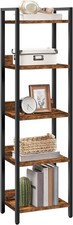 Bookshelf, 5-Tier Bookcase, Standing Book Shelf for Small Space, Storage Shelf 