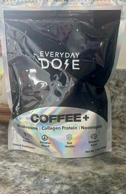 Everyday Dose Mushroom Coffee +  Mild Roast Collagen Protein Nootropics Focus