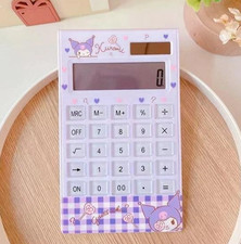 Large Kuromi Purple Standard Calculator 12 Di...