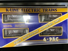 K-line O Ore Car Set With Load Southern Pacific Four Pack K6713A Still Sealed
