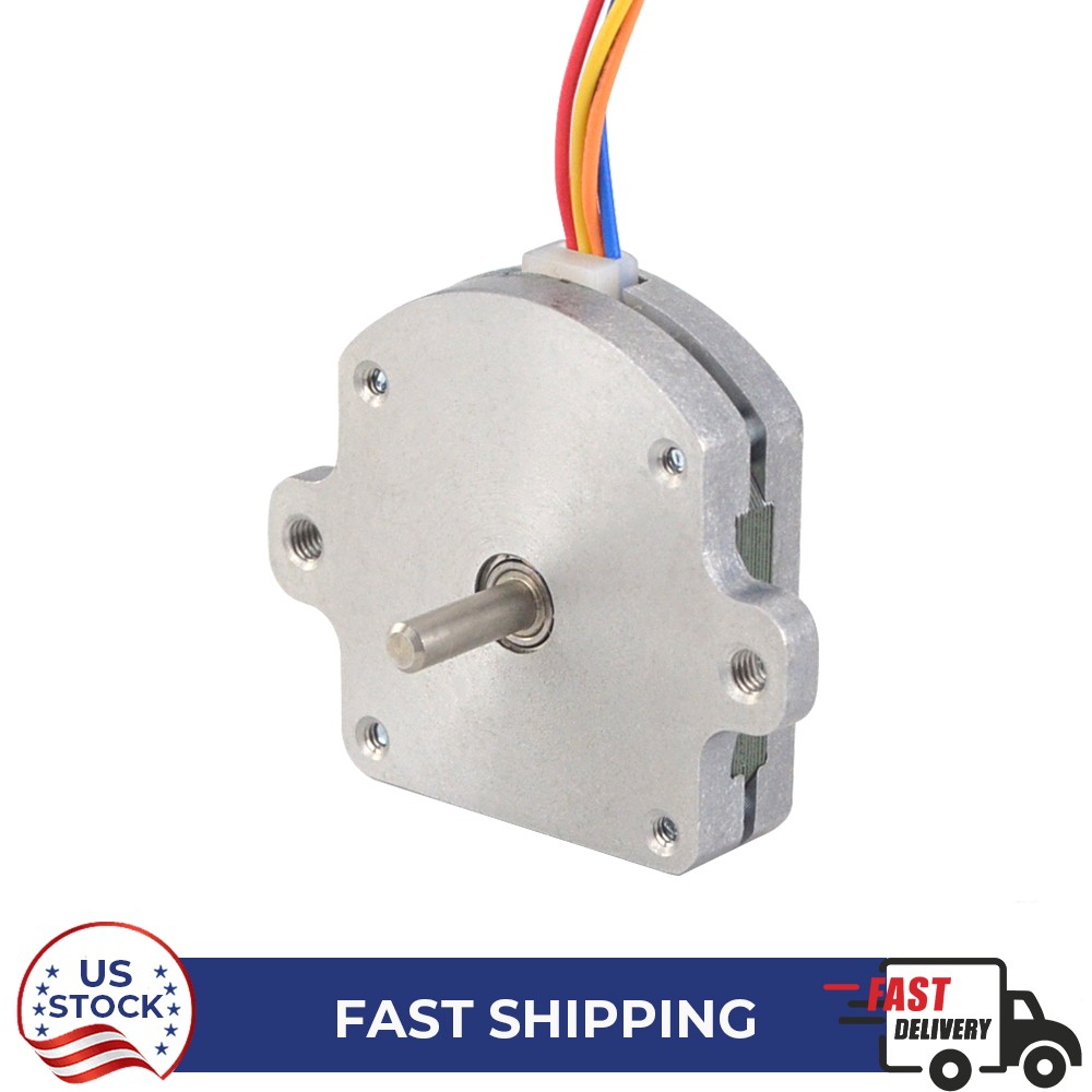 Nema 11 Pancake Stepper Motor Bipolar 1.8deg 1.4oz.in 0.5A 1.10x0.37inch DIY CNC