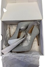 ALDO Kedaovia Crystal Rhinestone Pointed Toe Stiletto Pumps Silver Women  s 6 Box